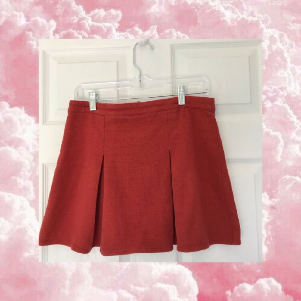 Orange/Rust Tennis mini skirt!